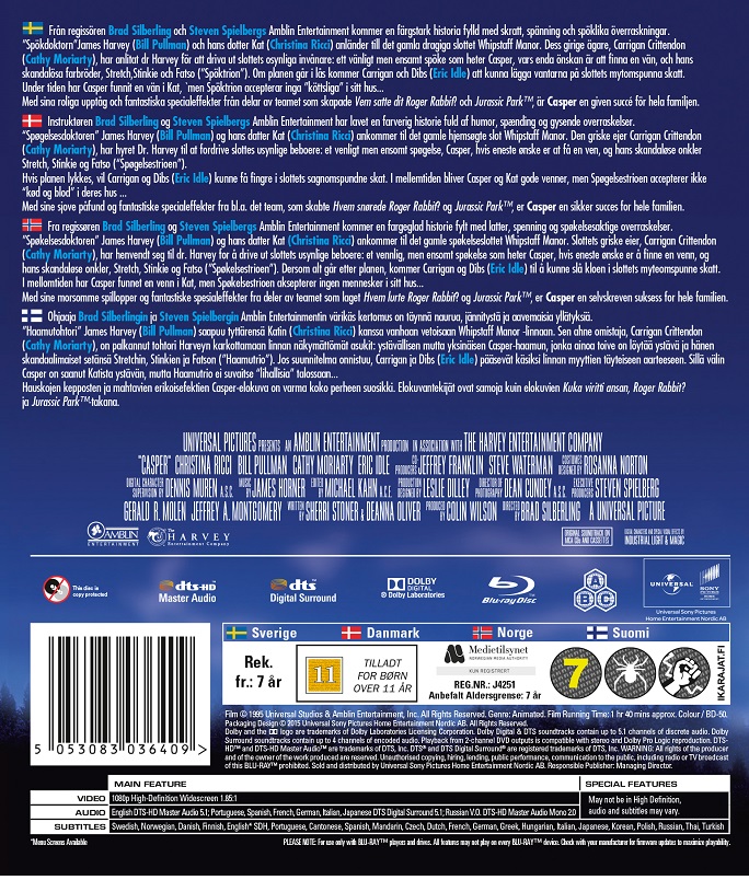 Casper Blu Ray Blu Ray Future Movie Shop